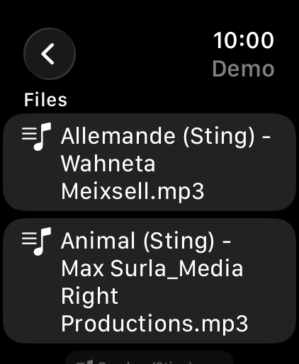 SOLONAS on Apple Watch Ultra 3 – playlist or track list